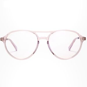 DIFF Miller Bluelight Glasses Light Pink Crystal NWT